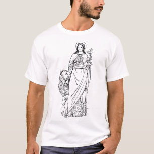 Heilige Euphemia die allseits gelobte Jungfrau und T-Shirt