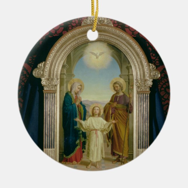 Heilige Familie, 1898 (Tempera auf Platte) Keramikornament (Vorne)