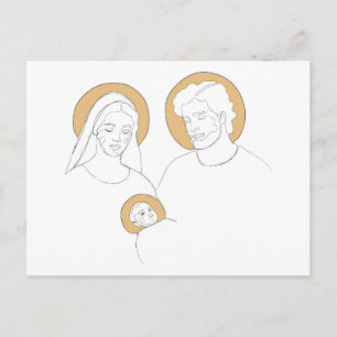 Heilige Familie Feiertagspostkarte