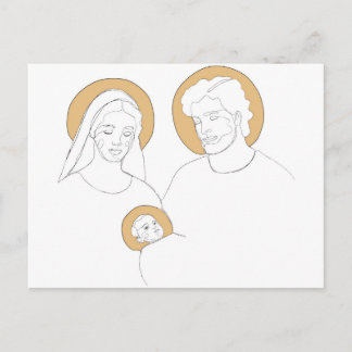 Heilige Familie Feiertagspostkarte