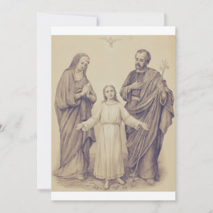 Heilige Familie Jesus, Jungfrau Maria und der Heil Einladung