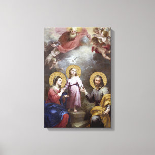HEILIGE FAMILIE JESUS MARIA JOSEPH LEINWANDDRUCK