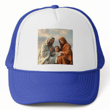 Heilige Familie, Jesus, Mary und Joseph Trucker Ha