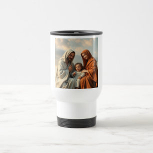 Heilige Familie Jesus Mary und Joseph White Travel Reisebecher