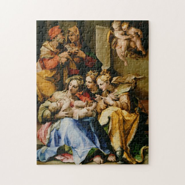 Heilige Familie mit Heiligen Anne Puzzle (Vertikal)