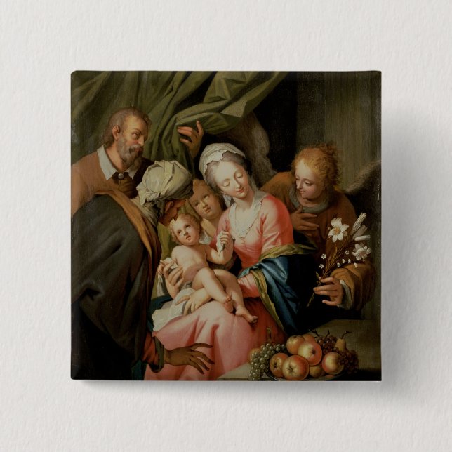 Heilige Familie mit St Anne Button (Vorderseite)