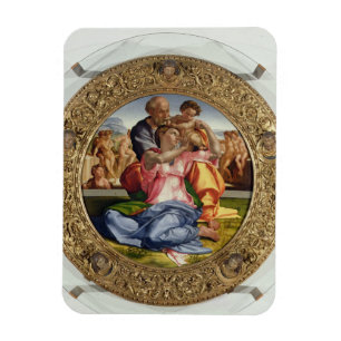 Heilige Familie mit St. John (Doni Tondo), 1504-05 Magnet