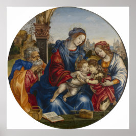 Heilige Familie - Philippino Lippi - c1490 Poster