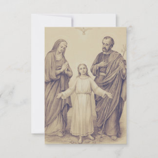 Heilige Familie Sepia Fine Art Heilige Karte
