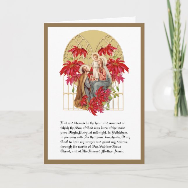 Heilige Familie St. Andrew Novena Feiertagskarte (Vorderseite)