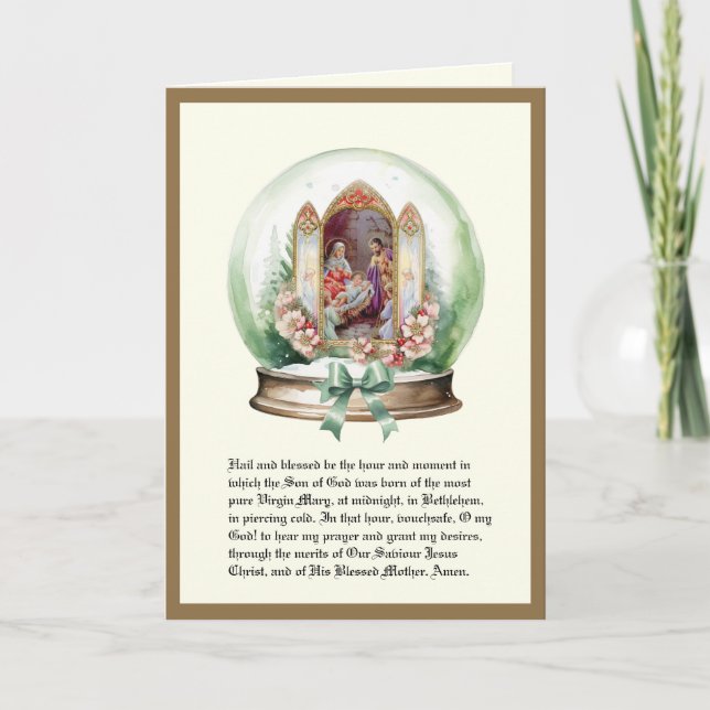 Heilige Familie St. Andrew Novena Feiertagskarte (Vorderseite)