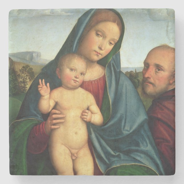 Heilige Familie Steinuntersetzer (Vorderseite)