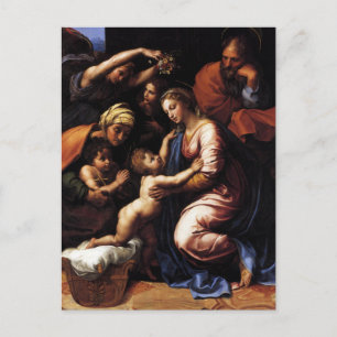 Heilige Familie von Raphael Postkarte