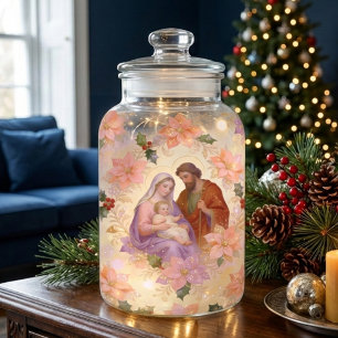 Heilige Familie Weihnachts-Winter-Poinsettia TMF26 Seidenpapier