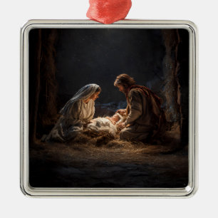 Heilige Familie Weihnachtsbaumanhänger Ornament Aus Metall