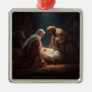 Heilige Familie Weihnachtsbaumanhänger Ornament Aus Metall