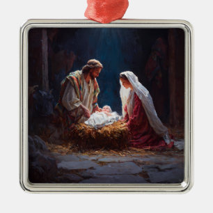 Heilige Familie Weihnachtsbaumanhänger Ornament Aus Metall