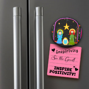 Heilige Familie Whimsical Festive Jesus Inspirivit Magnet