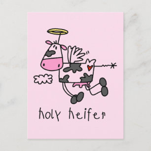 Heilige Färse T-Shirts und Geschenke Postkarte