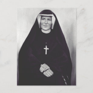 Heilige Faustina Kowalska Polnische katholische Sc Postkarte