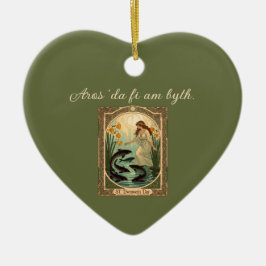 Heilige Fische von Saint Dwynwens Quelle in Wales Keramik Ornament