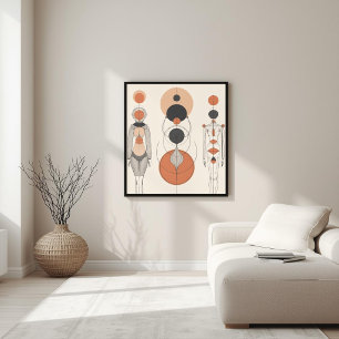 Heilige Form – Moderne feminine Geometrie V Poster