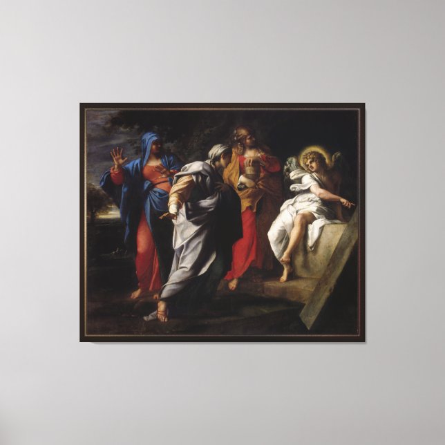 Heilige Frauen am Grab Christi von Annibale Carrac Leinwanddruck (Vorderseite)