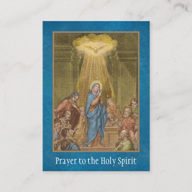 Heilige Geistbestätigung Jungfrau Mary Holy Card Visitenkarte (Vorderseite)