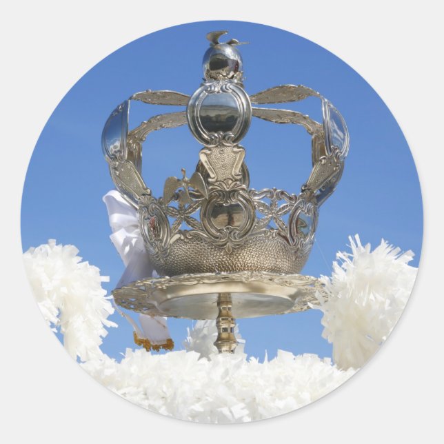 Heilige Geistkrone Runder Aufkleber (Vorderseite)