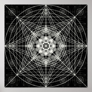 Heilige Geometrie der dritten Dimension Poster
