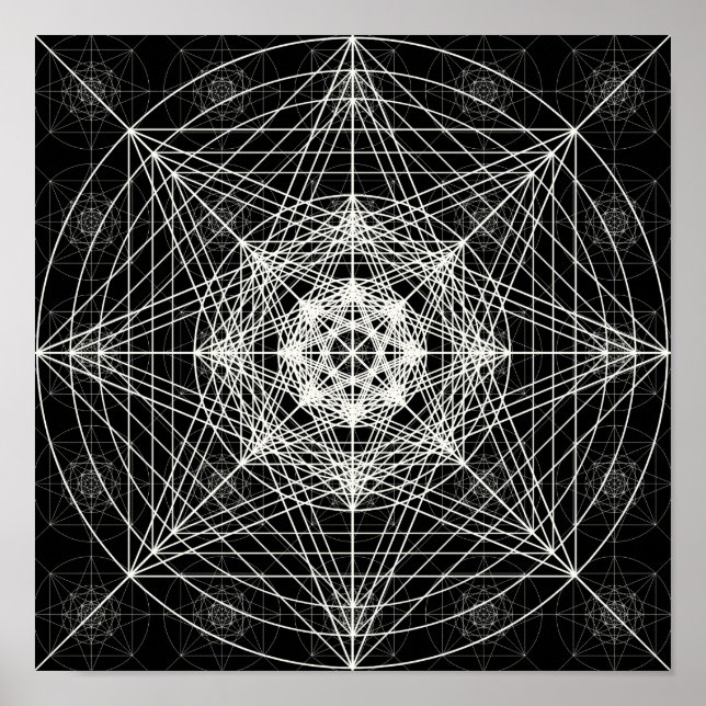 Heilige Geometrie der dritten Dimension Poster (Vorne)