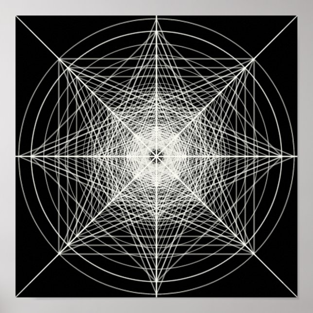 Heilige Geometrie der dritten Dimension Poster (Vorne)