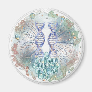 Heilige Geometrie DNA-Helix-Kristall-Wissenschafts Magnet