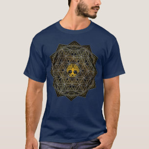 Heilige Geometrie keltische Blume des Lebens T-Shirt