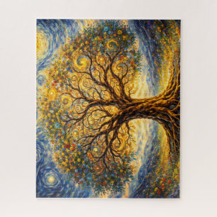 heilige Geometrie Kunst Baum Puzzle