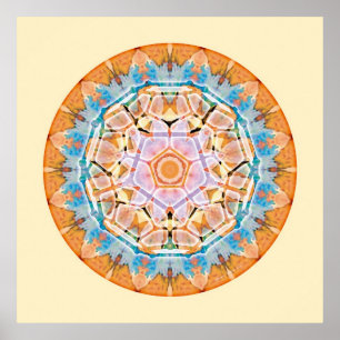 Heilige Geometrie-Mandala 5 Poster