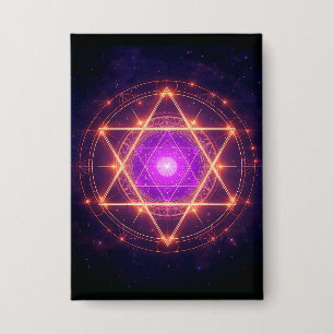 Heilige Geometrie Mandala – Licht innerhalb des Ko Button
