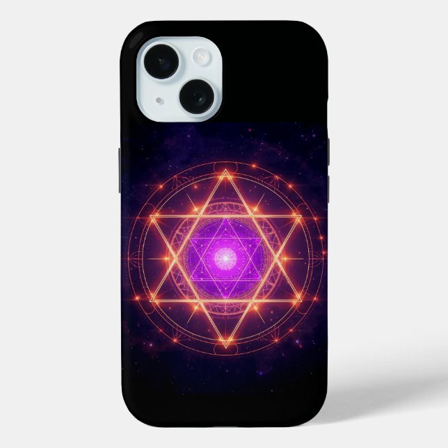 Heilige Geometrie Mandala – Licht innerhalb des Ko Case-Mate iPhone Hülle (Rückseite)