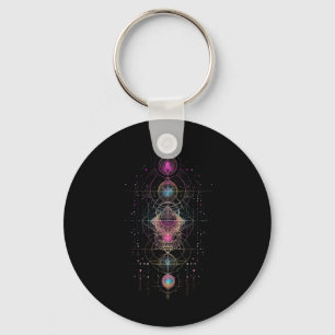Heilige Geometrie Metatron Würfel Spirituelles Yog Schlüsselanhänger