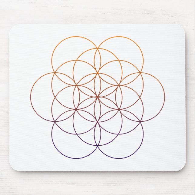 Heilige Geometrie Mousepad (Vorne)