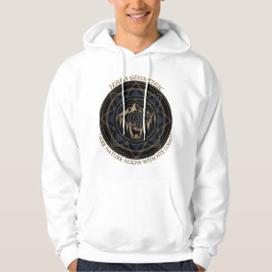Heilige Geometrie Naturfusion • Berge und Wald Hoodie
