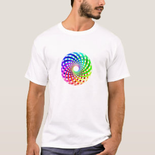 Heilige Geometrie - Regenbogen-Toroid-T - Shirt
