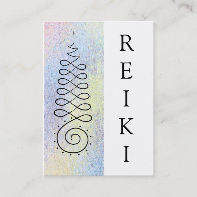 *~* heilige Geometrie Reiki Vorlagenpraktiker Visitenkarte (Vorderseite)