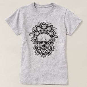 Heilige Geometrie Schädel T-Shirt