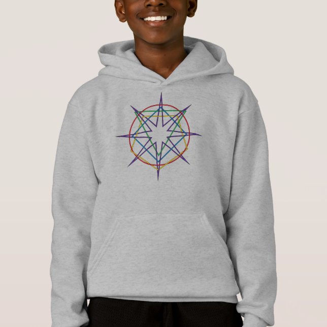Heilige Geometrie-Sigil Hoodie (Vorderseite)