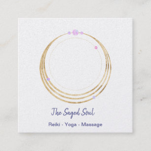 Heilige Geometrie spirituelles Neualter und metaph Quadratische Visitenkarte