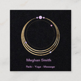 Heilige Geometrie Spirituelles neues Zeitalter und Quadratische Visitenkarte