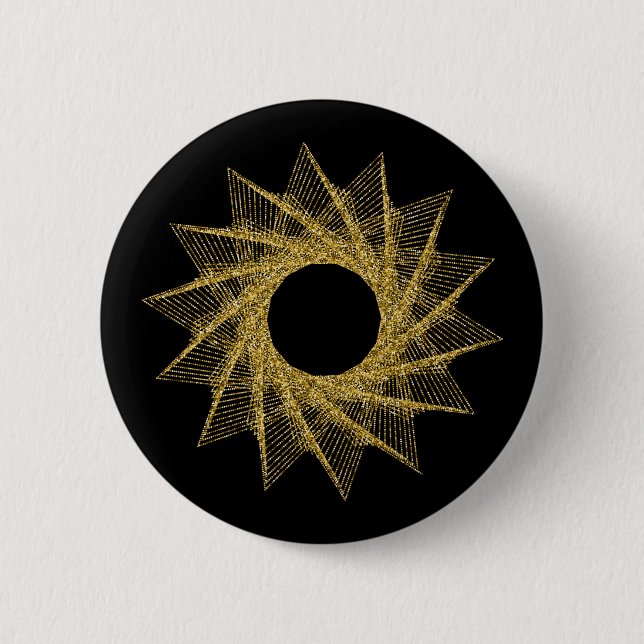 Heilige Geometrie-Symbol Button (Vorderseite)