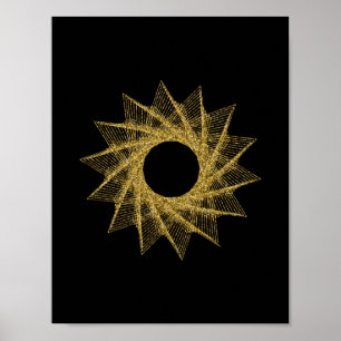 Heilige Geometrie-Symbol Poster