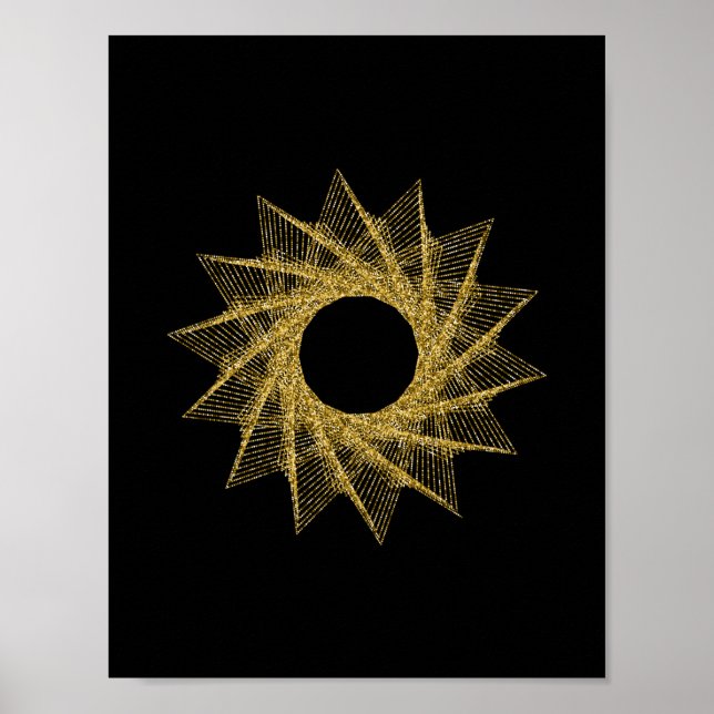 Heilige Geometrie-Symbol Poster (Vorne)